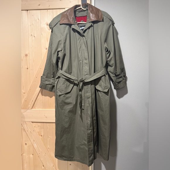 HS5850 Retro Oil Painting Print Belted Open-front Long Coat